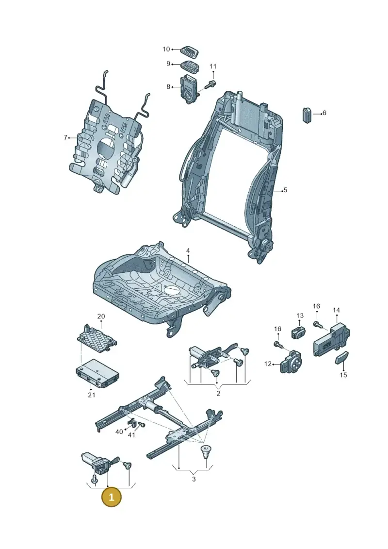 8K0959762 — Audi A3 Cabrio (2016-2020) diagram 891959200, position 1