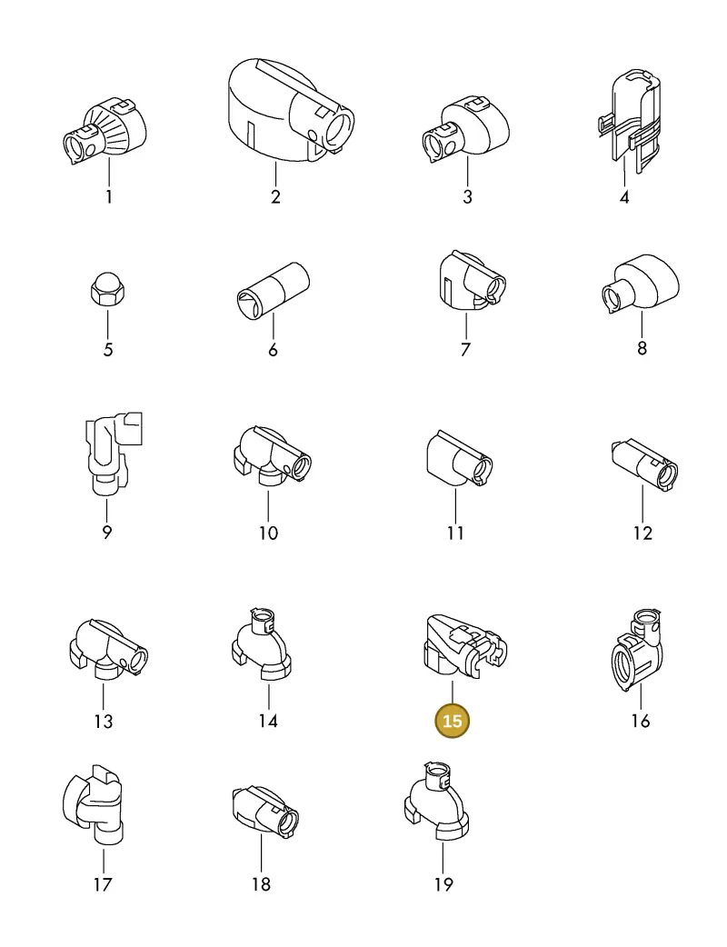 8K0971921C — Audi 1J0 platform diagram 198973910, position 15