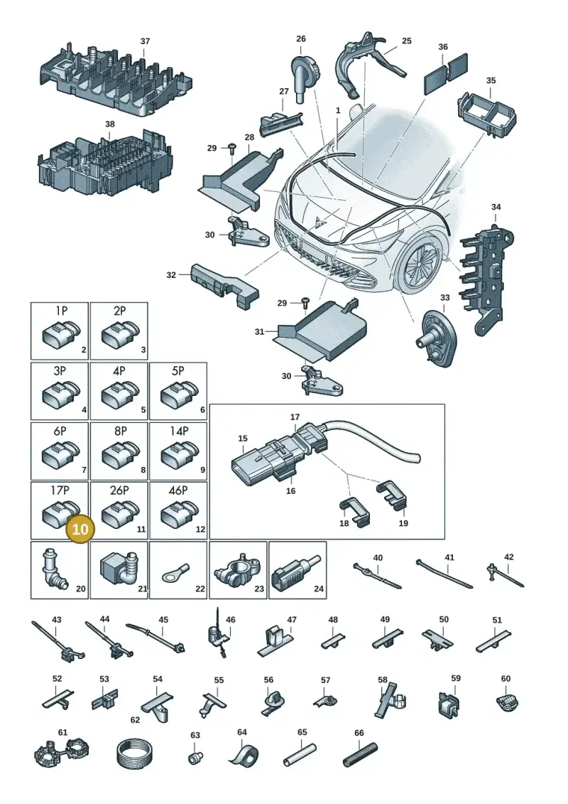 8K0972483 — SEAT CUPRA Born (2021-) diagram 10s971080, position 10