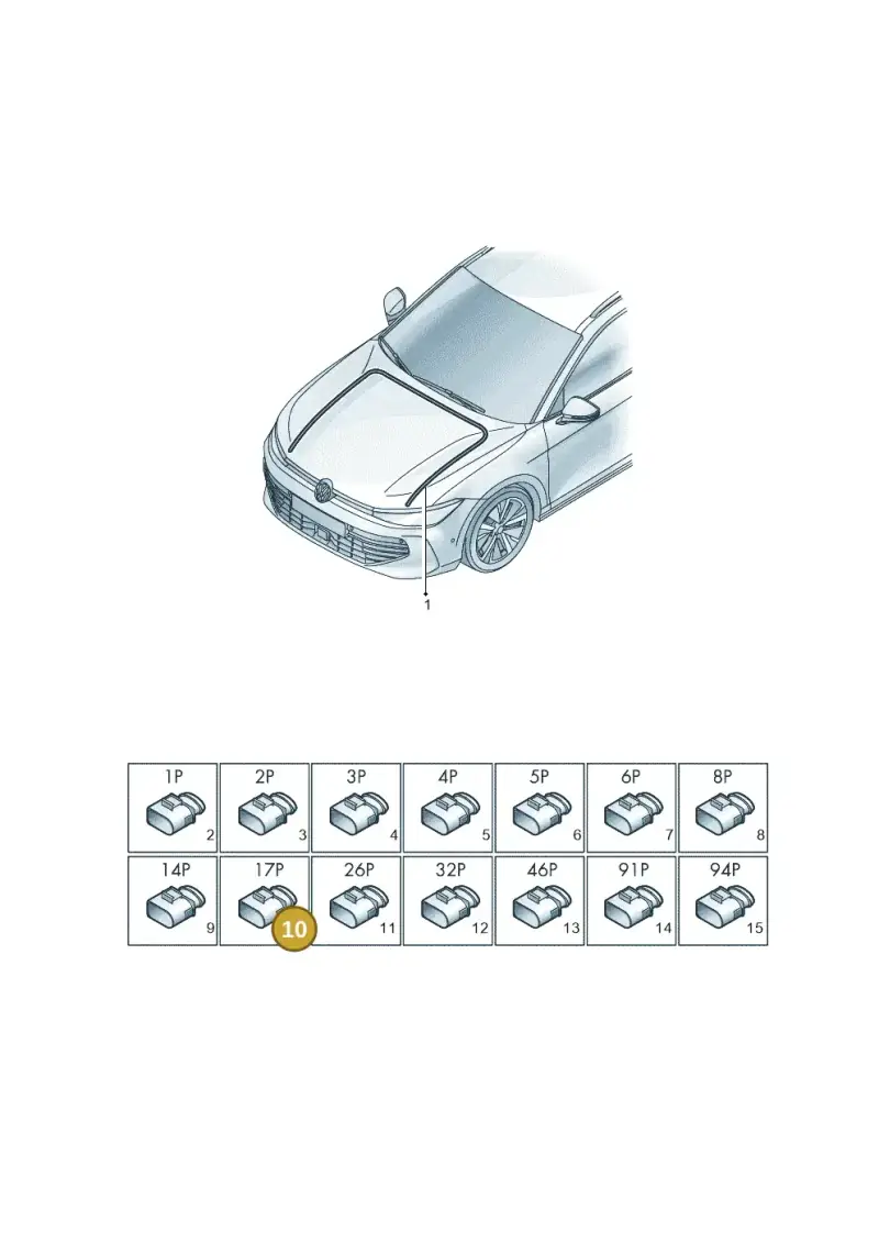 8K0972483 — Volkswagen Passat Estate (2023-2025) diagram 3j0971800, position 10