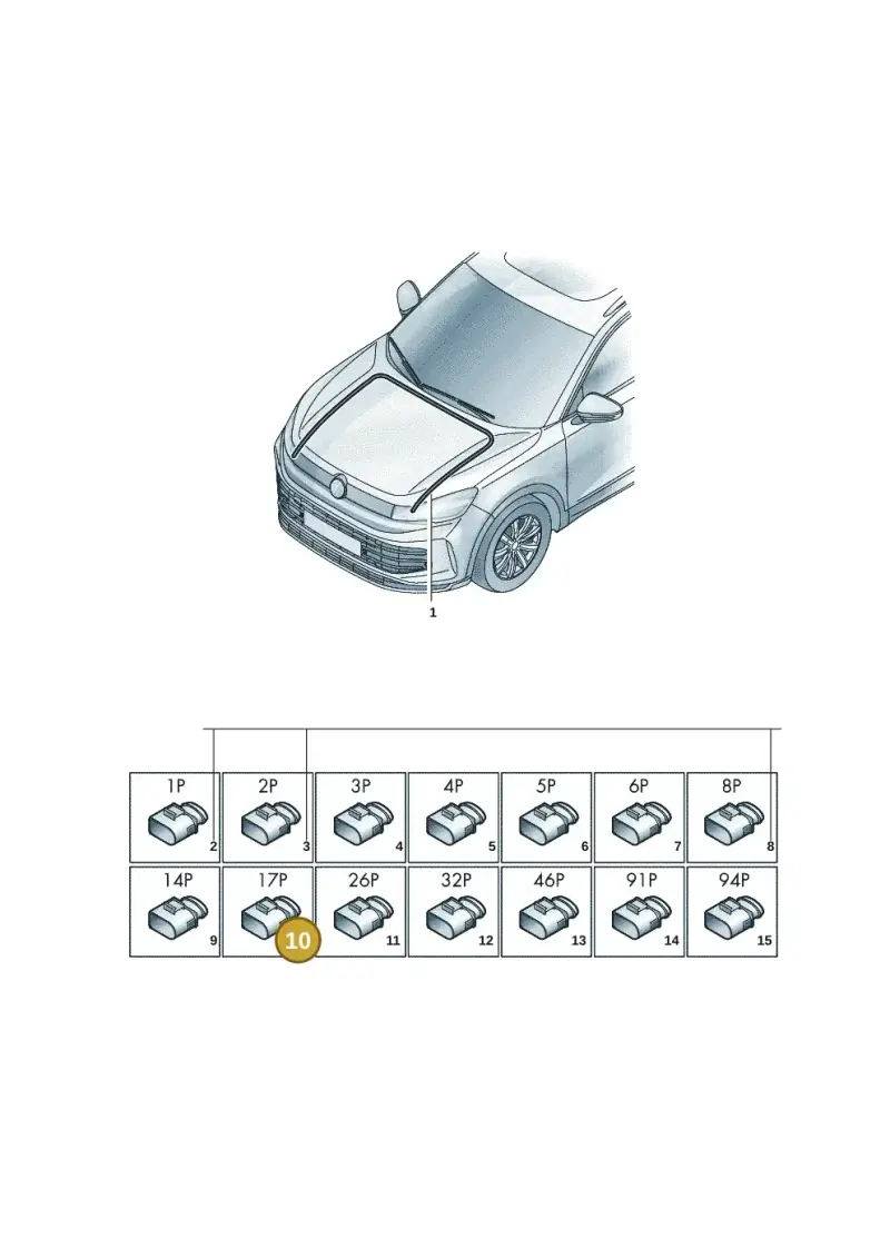 8K0972483A — Volkswagen Tiguan (2023-2025) diagram 57x971800, position 10