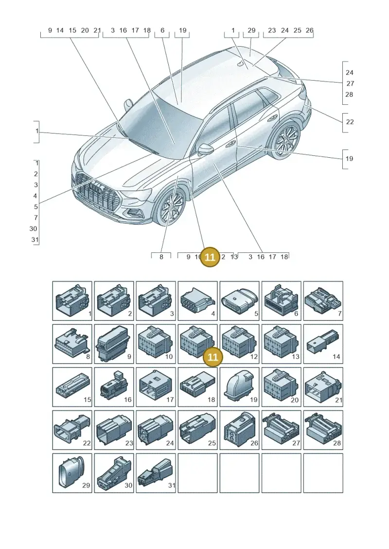 8K0972483B — Audi Q4 Sportback (2021-2025) diagram 89a971820, position 11