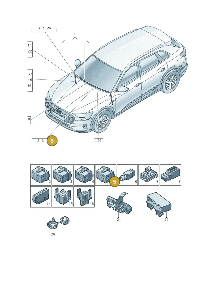 8K0972483E — Audi E-tron (2020-2023) diagram 586971900, position 5
