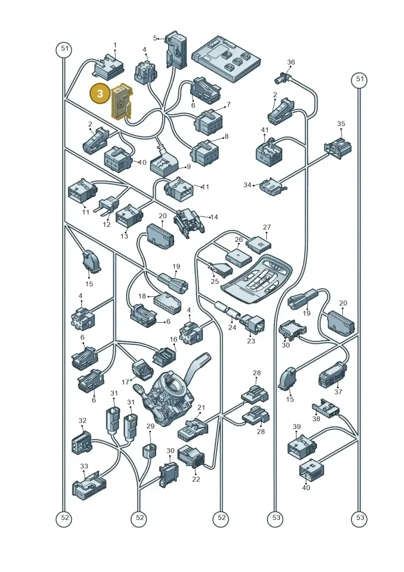 8K0972977 — Audi A8L qu. 3.0 TDI (2009-2014) diagram 696971820, position 3