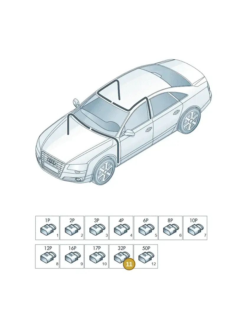 8K0972977 — Audi A8 (2013-2018) diagram 771971820, position 11