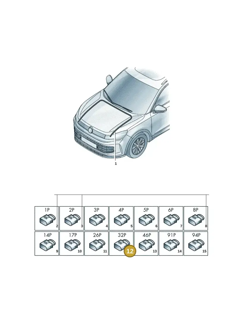 8K0972977G — Volkswagen Tiguan (2023-2025) diagram 57x971800, position 12