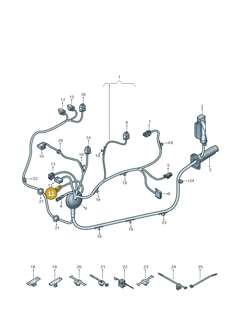 8K0972994 — Audi RS6 Avant (2019-) diagram 435972330, position 11
