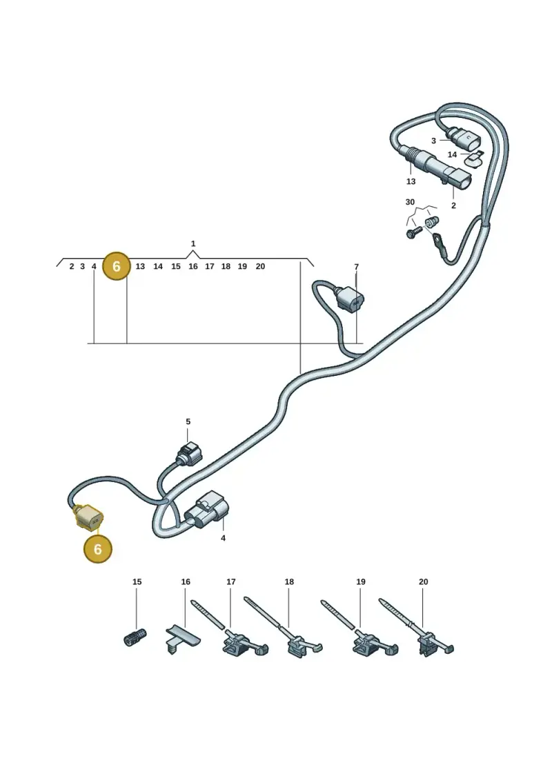 8K0973702G — Audi A5 Limo 2.0 (2024-) diagram 8wk972750, position 6