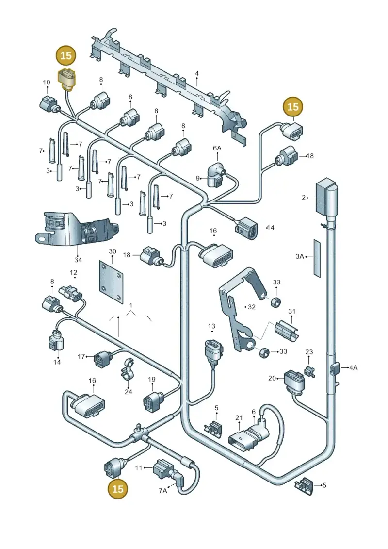 8K0973703F — Audi Q3 2.0 TDI (2014-2019) diagram 634971080, position 15