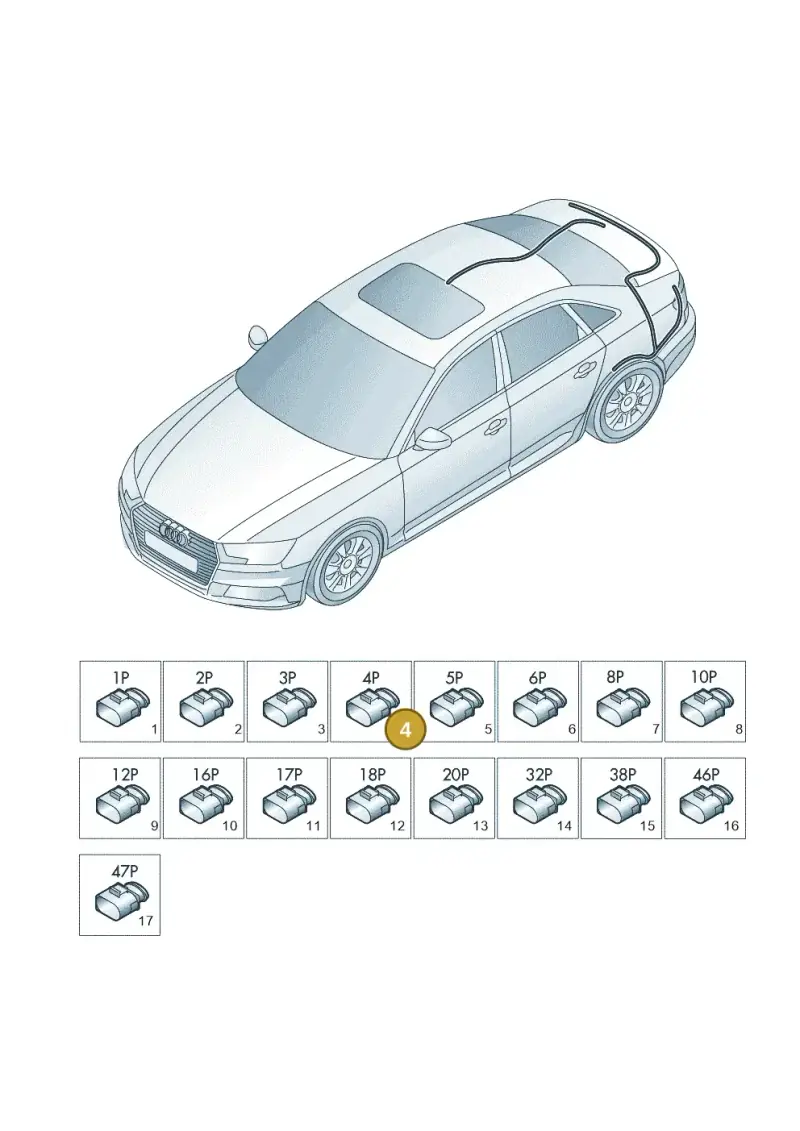 8K0973704C — Audi A4L 2.0 (2016-) diagram 849971830, position 4