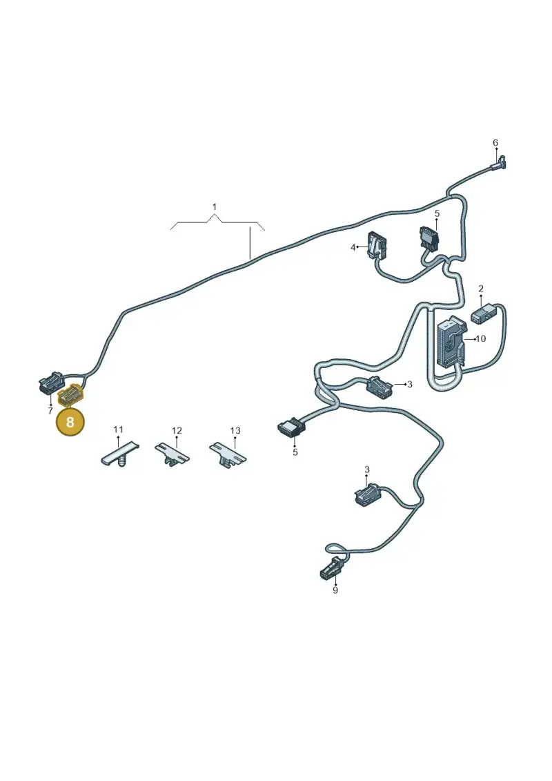 8K0973754B — Audi Q4 Sportback (2021-2022) diagram 89a972400, position 8