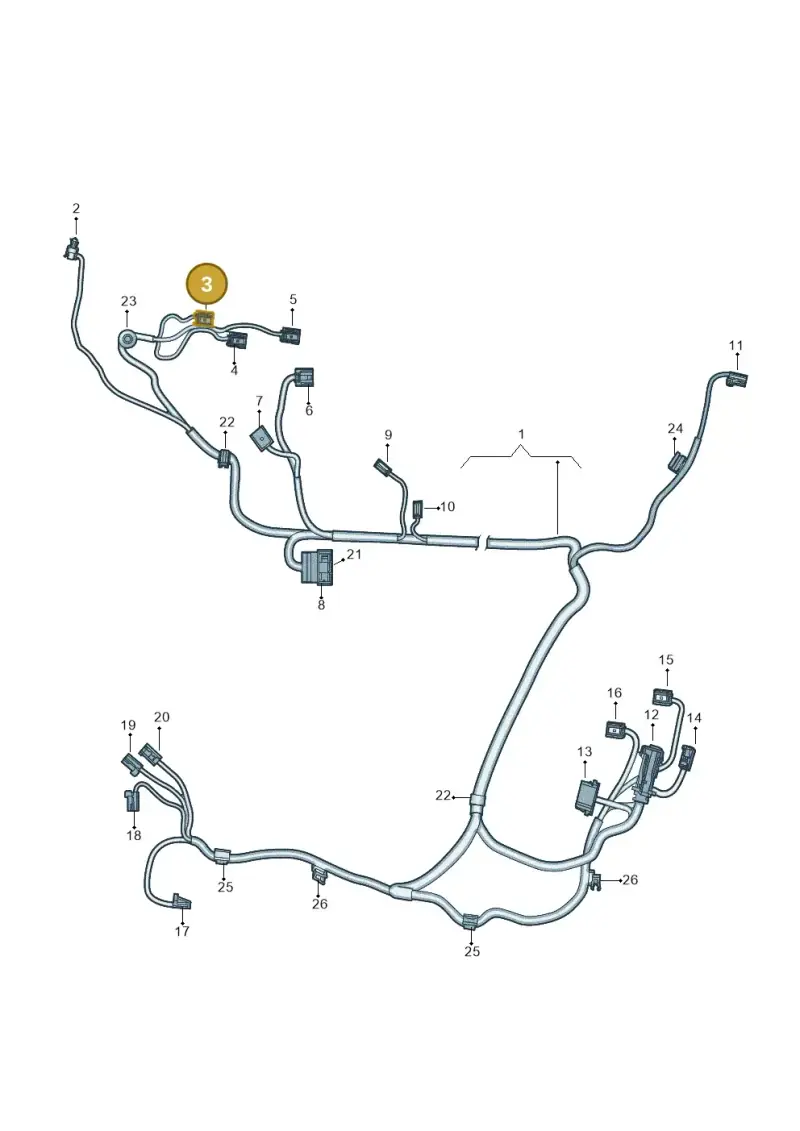 8K0973754C — Audi A8L (2017-2022) diagram 838972400, position 3