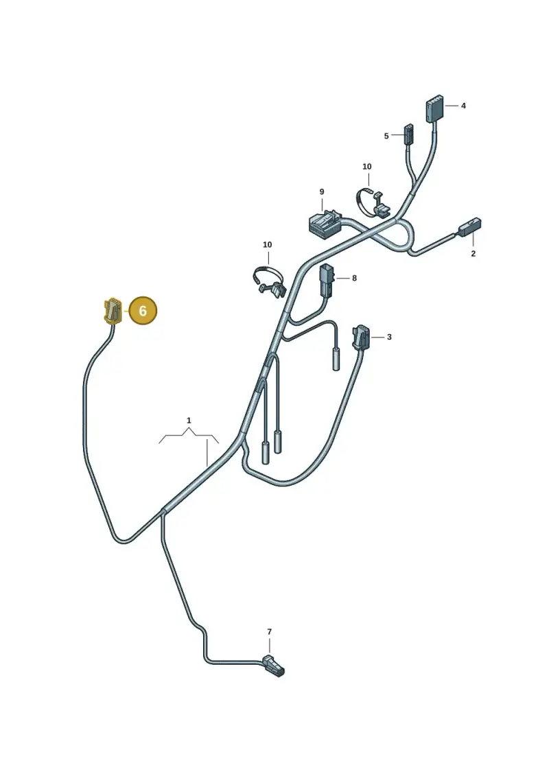 8K0973754C — Audi Q4 Sportback (2021-2022) diagram 89a972450, position 6