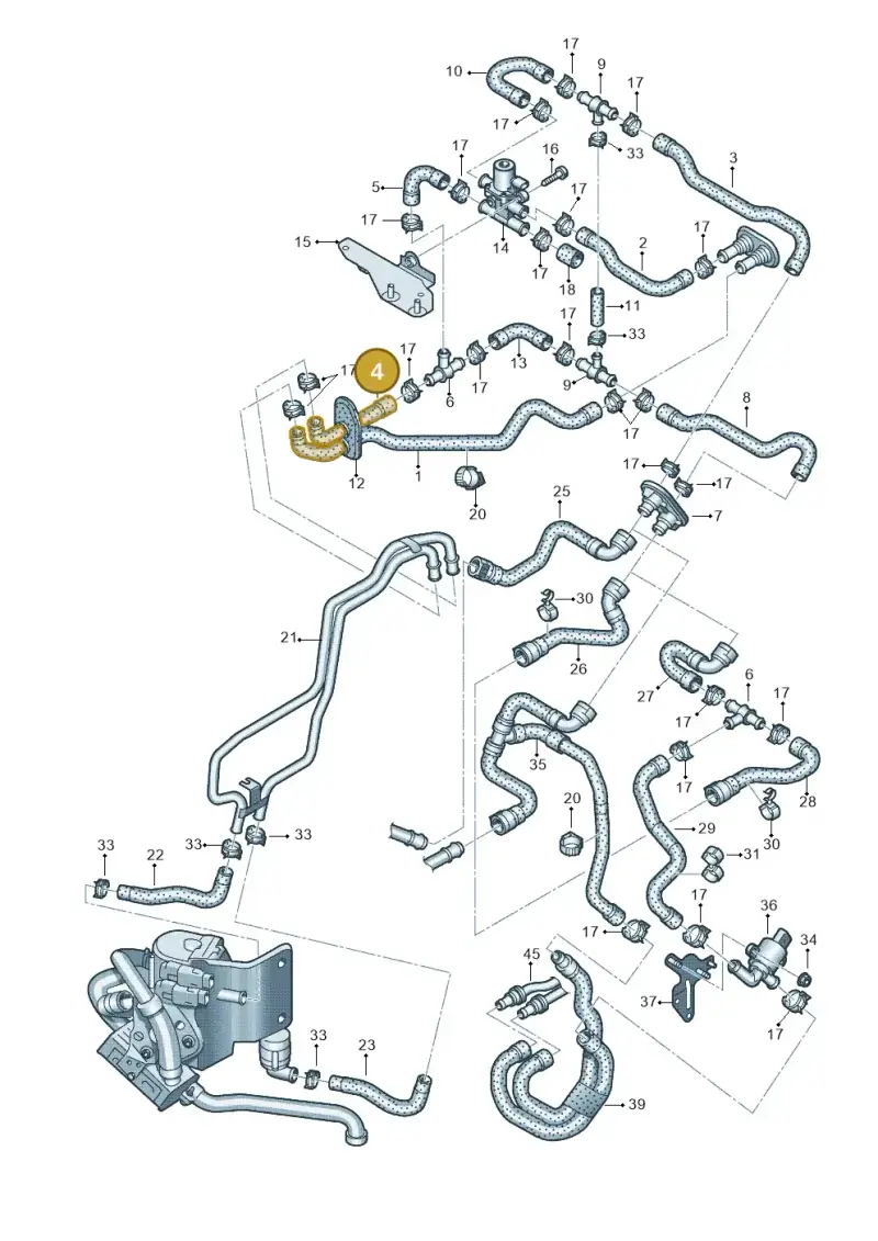 8K1265355A — Audi A5 Sportback (2011-2017) diagram 724261260, position 4