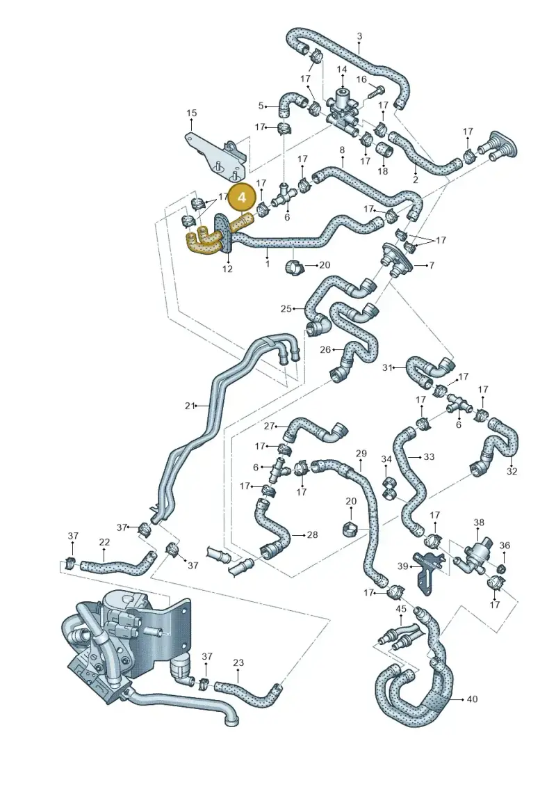 8K1265355A — Audi A5 Sportback (2011-2017) diagram 724261270, position 4