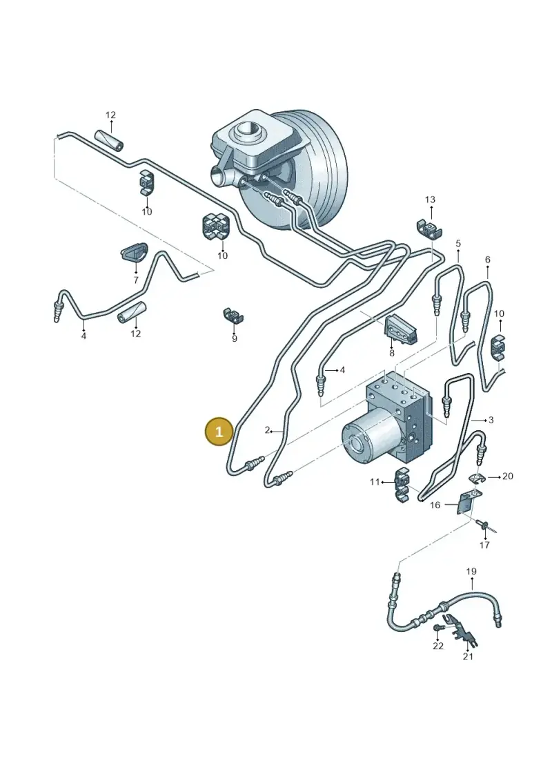 8K1614705G — Audi RS4 Av. qu. 4.2 (2012-2015) diagram 620611200, position 1