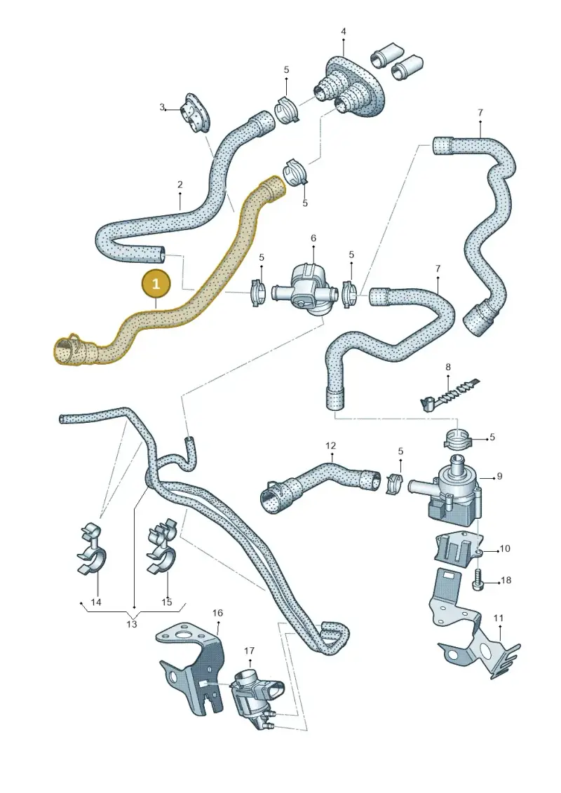 8K1819371A — Audi A4 Av. Allroad (2008-2016) diagram 620819450, position 1