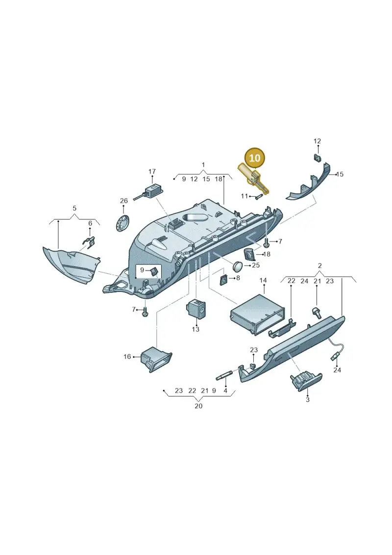 8K1880324 — Audi Q5 qu. 2.0 TDI (2012-2017) diagram 620857200, position 10