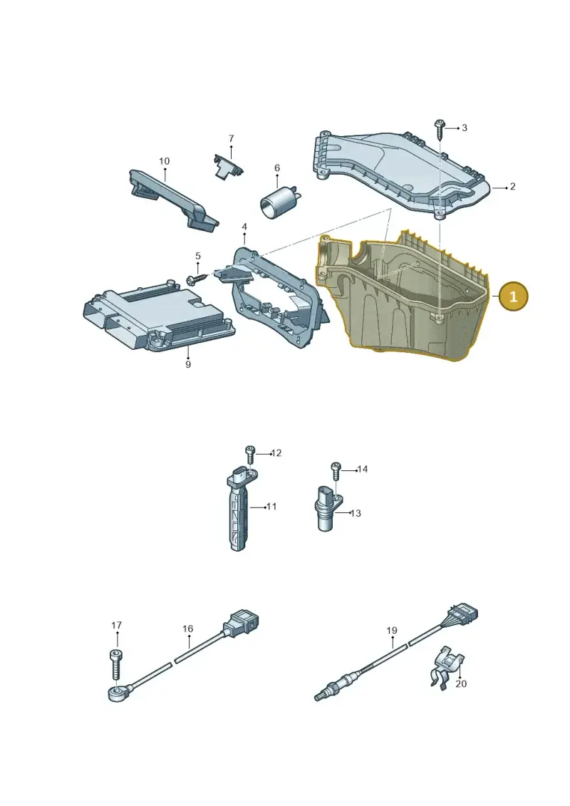 8K1907355F — Audi Q5 qu. 2.0 TDI (2012-2017) diagram 751906000, position 1