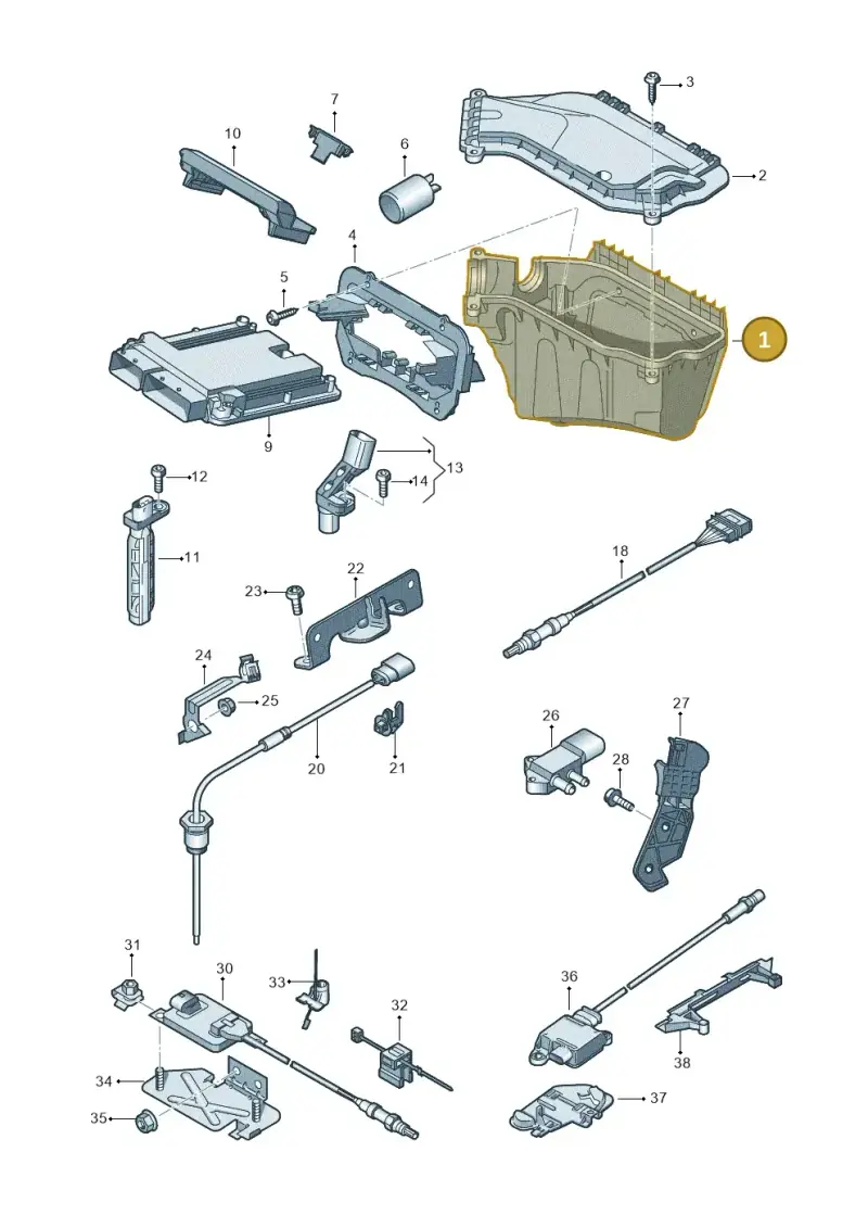 8K1907355F — Audi Q5 qu. 2.0 TDI (2012-2017) diagram 751906050, position 1
