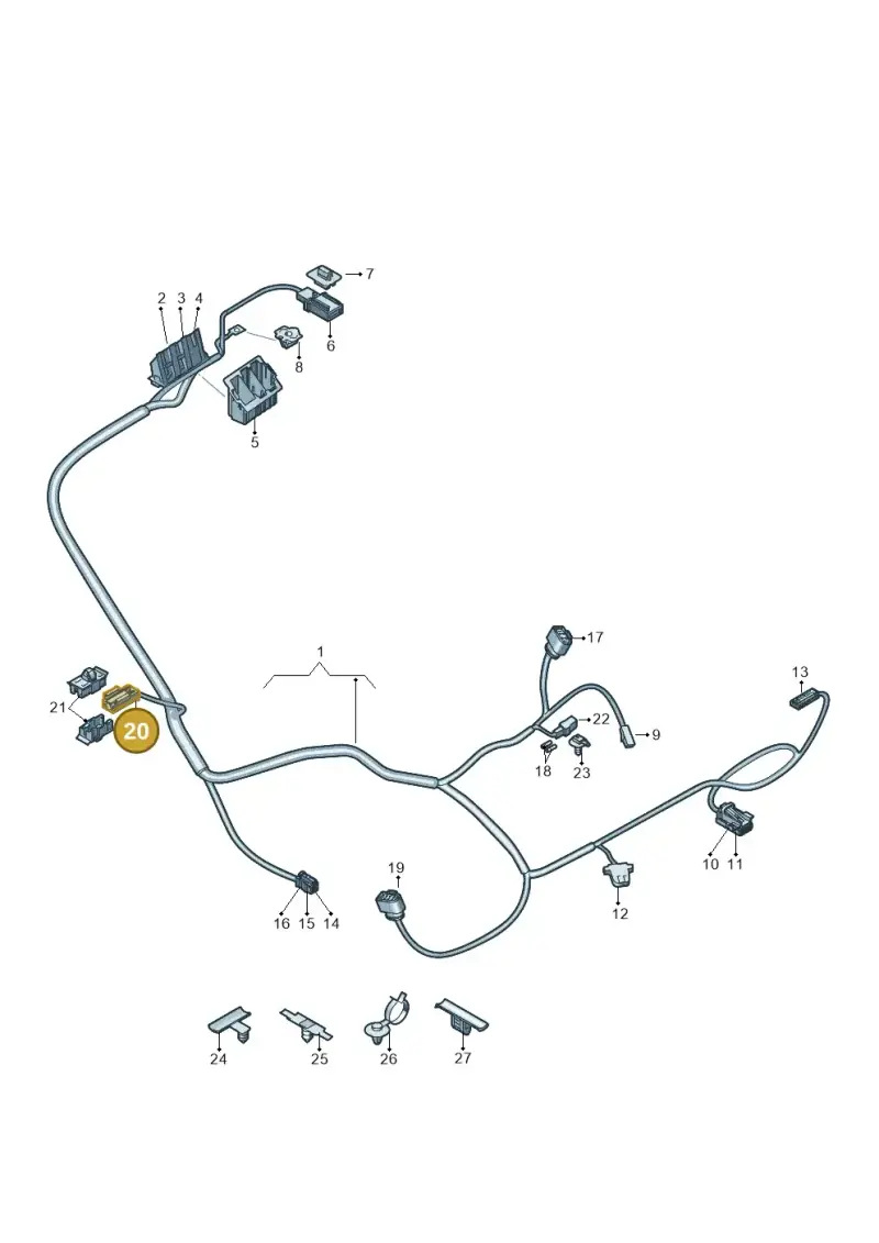 8K1971921 — Audi Q4 Sportback (2021-2022) diagram 89a972499, position 20