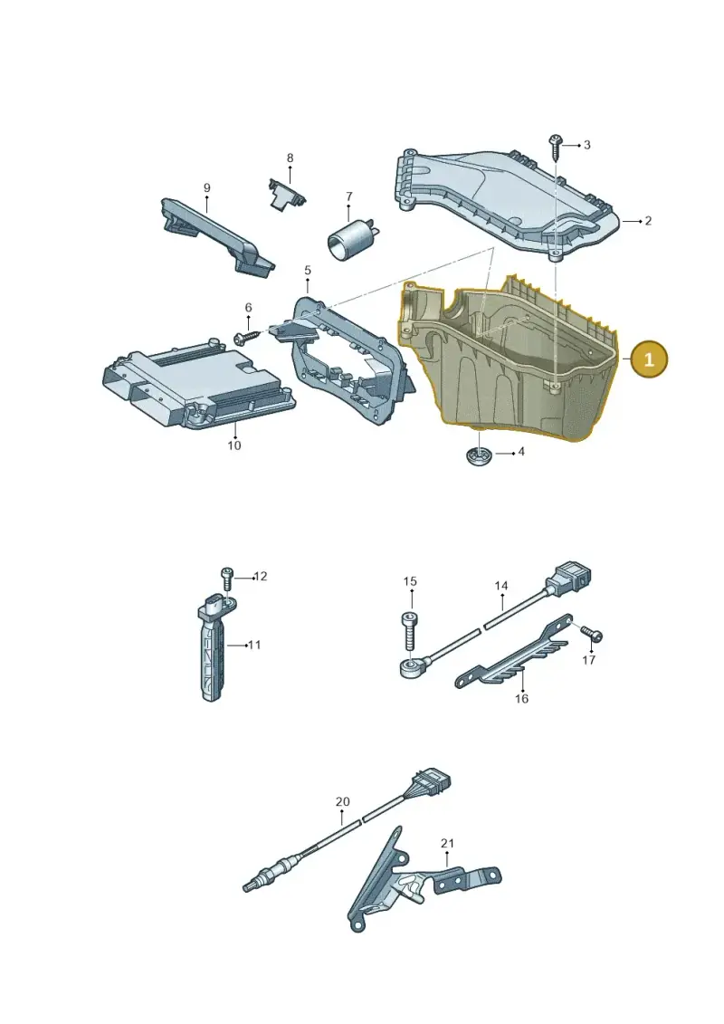 8K2907355E — Audi RS5 Coupe (2010-2015) diagram 695906000, position 1