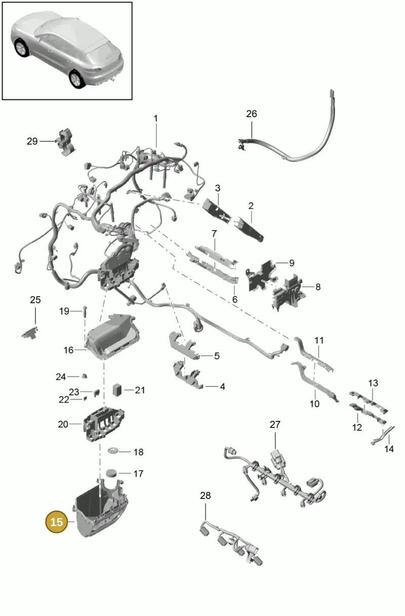 8K2907355E — Porsche Macan (2013-2018) diagram p44902008, position 15
