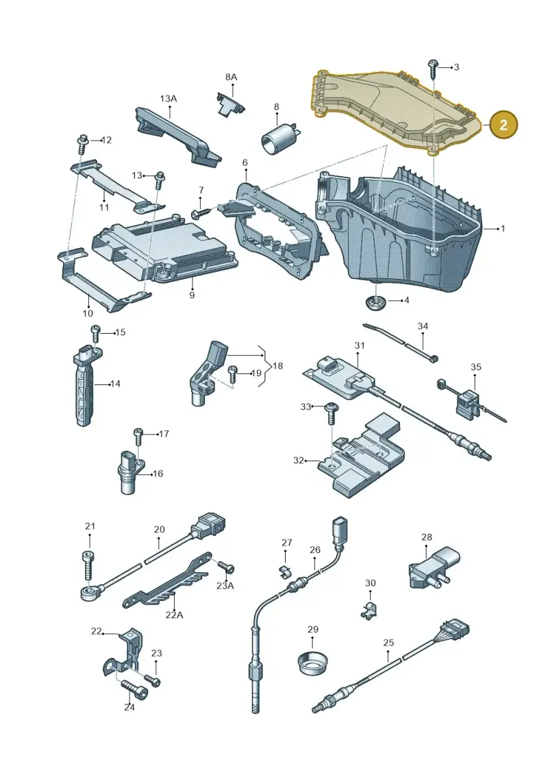 8K2907613B — Audi A4 Av. Allroad (2008-2016) diagram 620906000, position 2