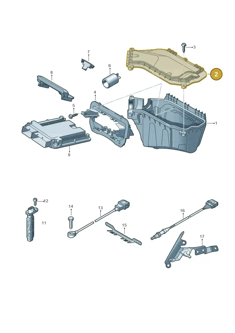 8K2907613B — Audi RS4 Av. qu. 4.2 (2012-2015) diagram 750906000, position 2