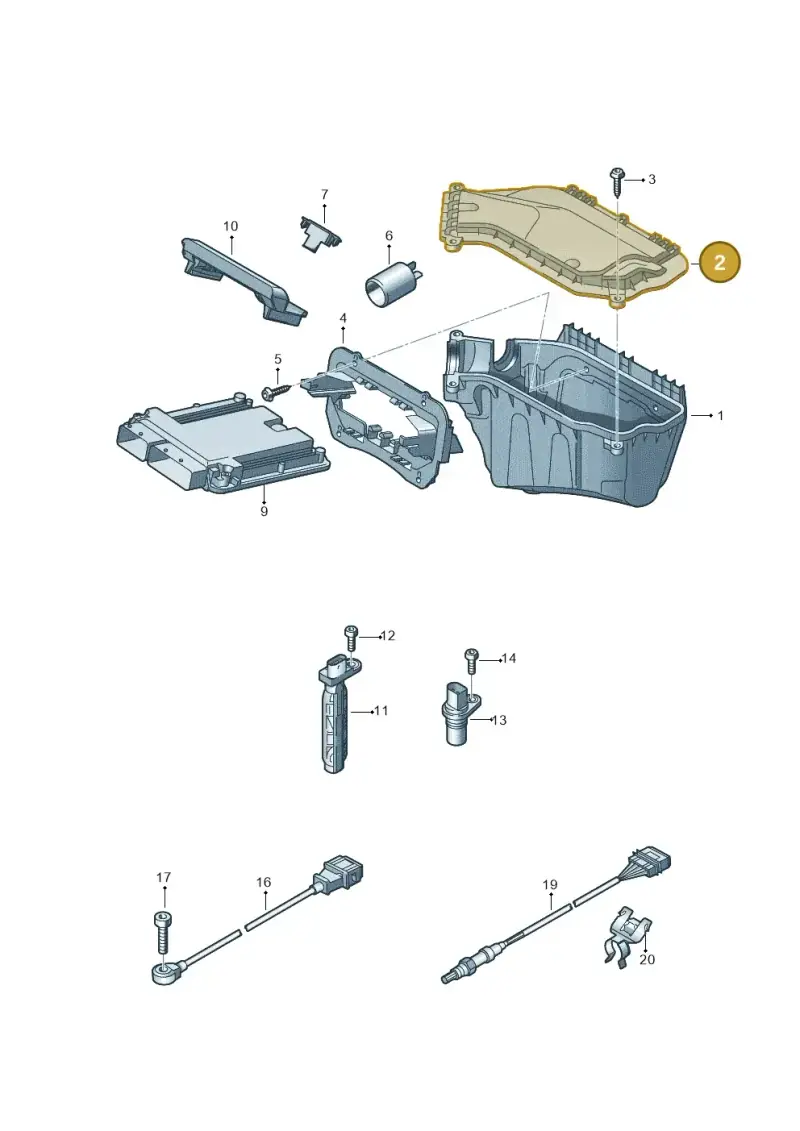 8K2907613B — Audi Q5 qu. 2.0 TDI (2012-2017) diagram 751906000, position 2
