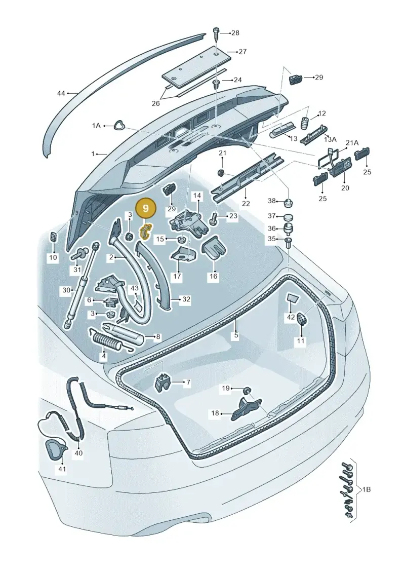 8K5827207C — Audi A4 av. 2.0 tdi (2011-2015) diagram 620827000, position 9
