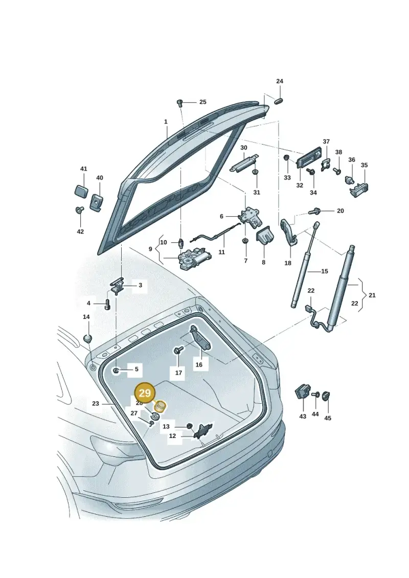 8K5827261 — Audi Q6 (2022-) diagram 4cg827000, position 29