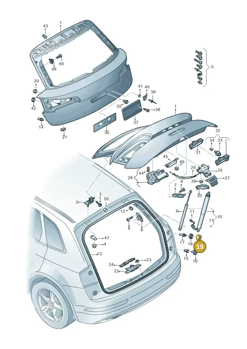 8K5827261 — Audi Q5 (2016-2025) diagram 896827000, position 19