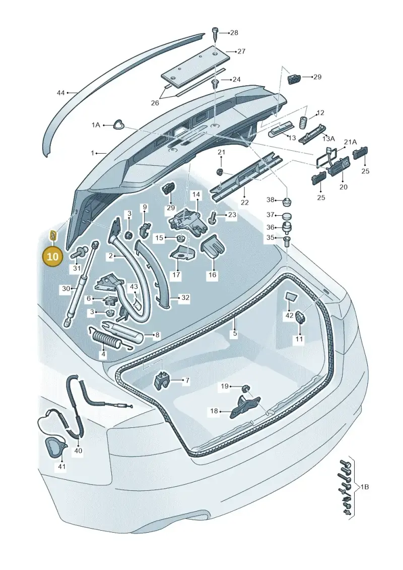 8K5827373B — Audi A4 av. 2.0 tdi (2011-2015) diagram 620827000, position 10