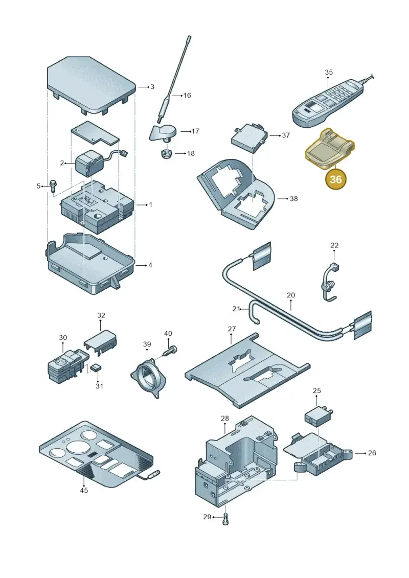 8L0035697 — Audi RS4 AV. QU. (2000-2001) diagram 223919150, position 36
