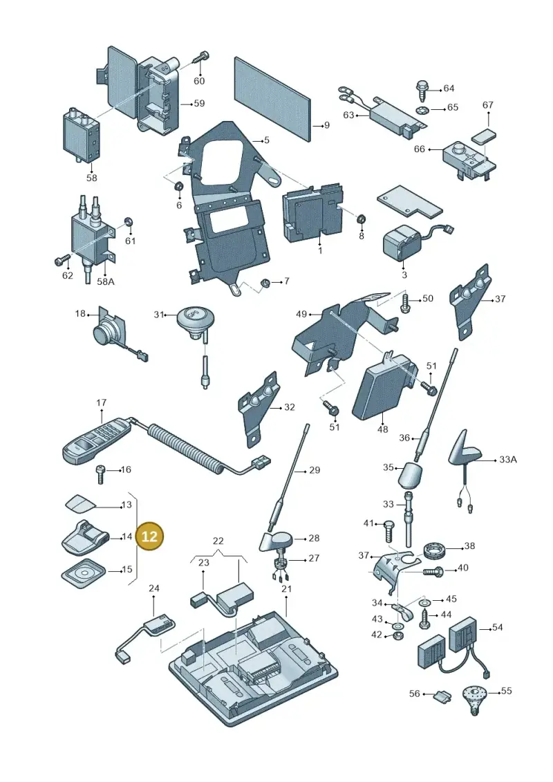 8L0035697 — Audi A6/Wagon/quattro (2001-2004) diagram 264919150, position 12