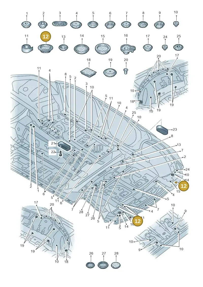 8L0803593 — Audi Q7 qu. 3.0 TDI (2015-2019) diagram 859803350, position 12