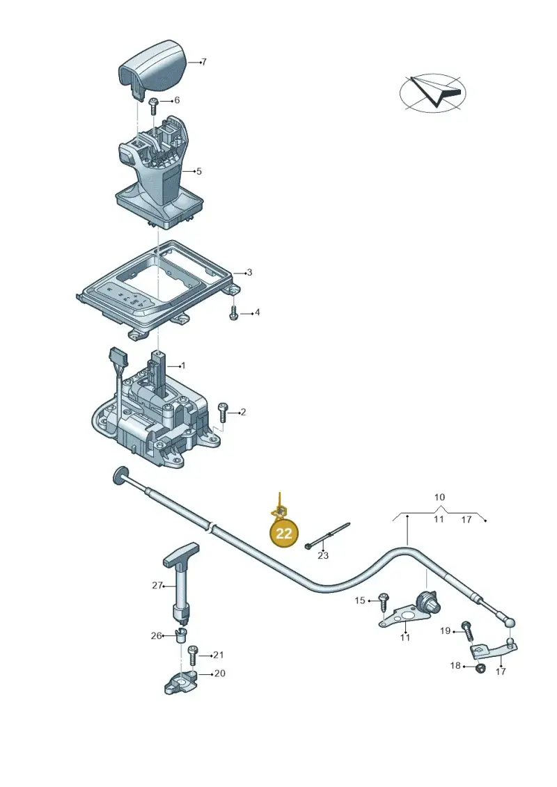 8L0971838 — Audi R8 Spyder (2015-2024) diagram 872713100, position 22