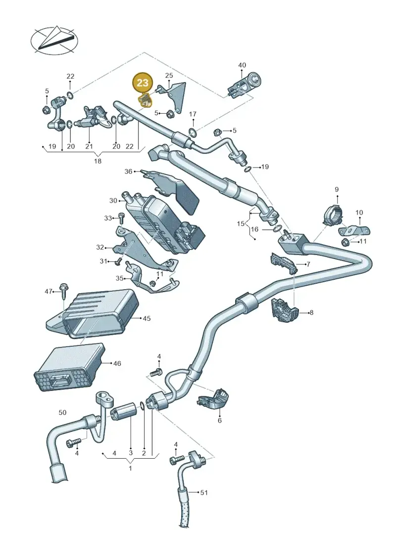 8L0971838 — Audi Q8 e-tron (2018-2020) diagram 586260850, position 23