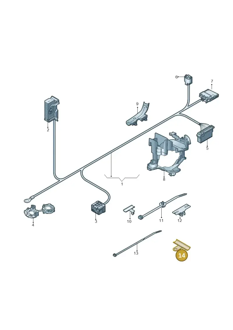 8L0971848D — Audi RS4 Avant (2017-) diagram 849972750, position 14