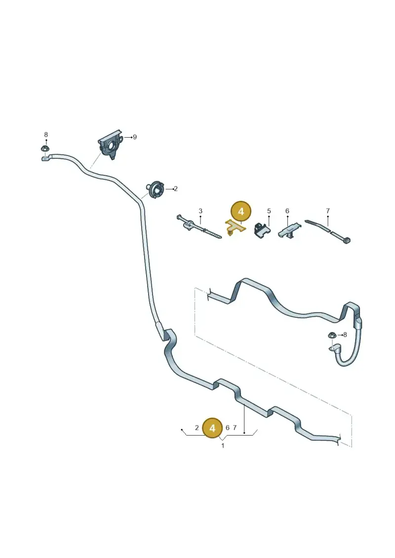 8L0971848D — Audi A6 2.0 (2018-) diagram 896971095, position 4