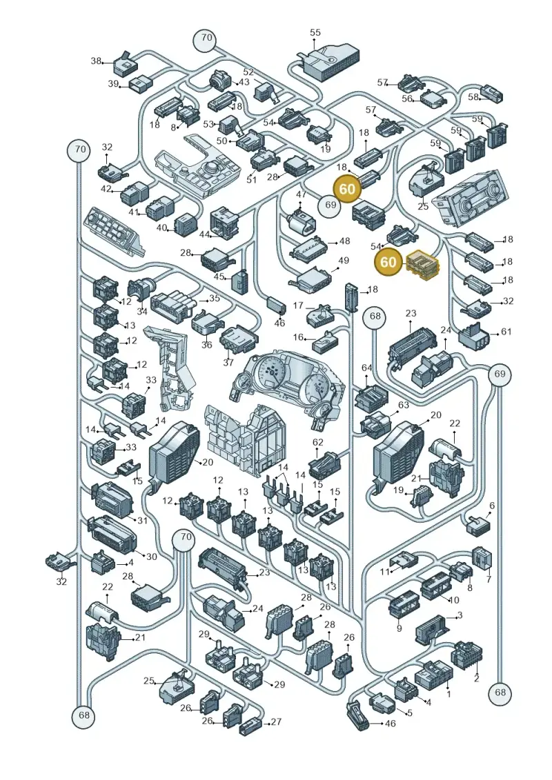 8L0971971 — Audi A8/S8/qu. lang    08> (2007-) diagram 291971820, position 60