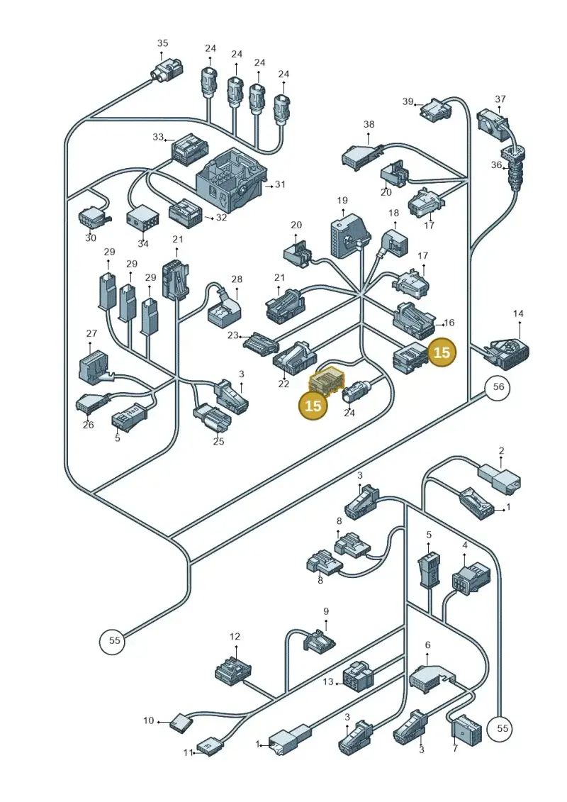 8L0971971 — Audi Q5 qu. 2.0 (2009-2018) diagram 647971840, position 15