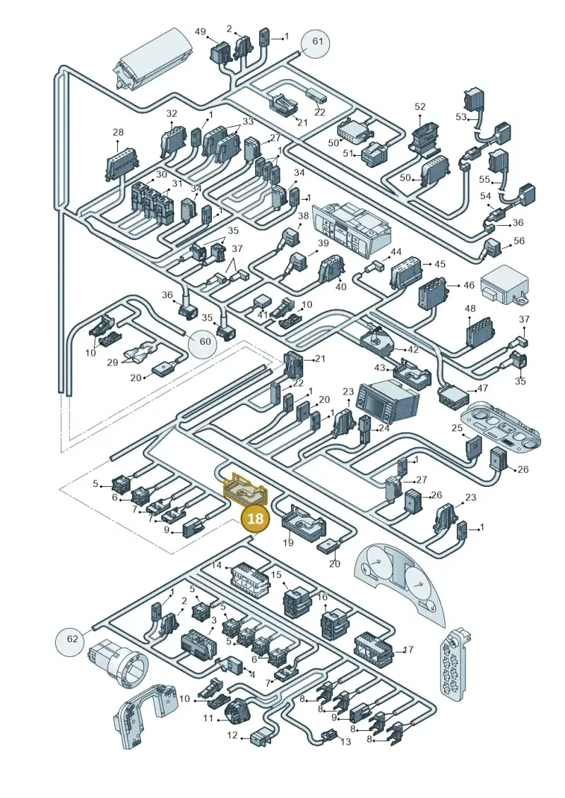 8L0972977D — Audi A4/S4 Cabrio./qu. (2002-2006) diagram 273972820, position 18