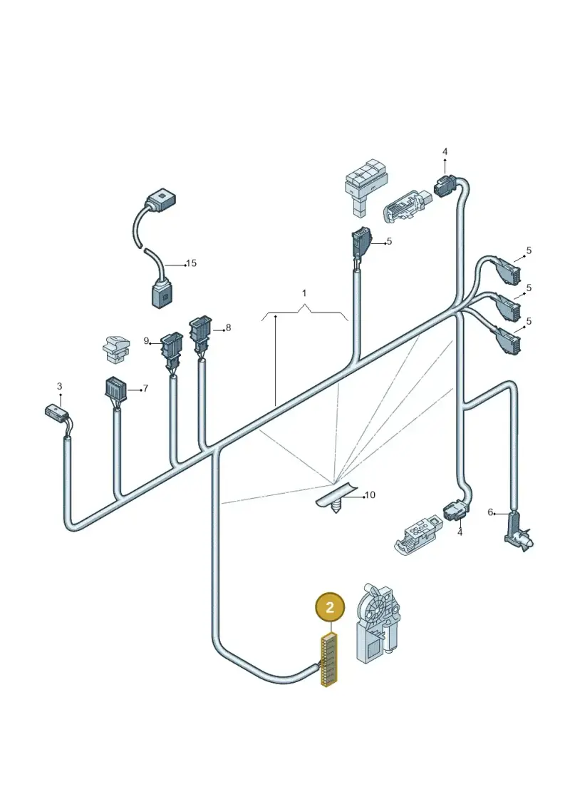 8L0972977H — Audi A4/S4 Cabrio./qu. (2002-2006) diagram 273972330, position 2