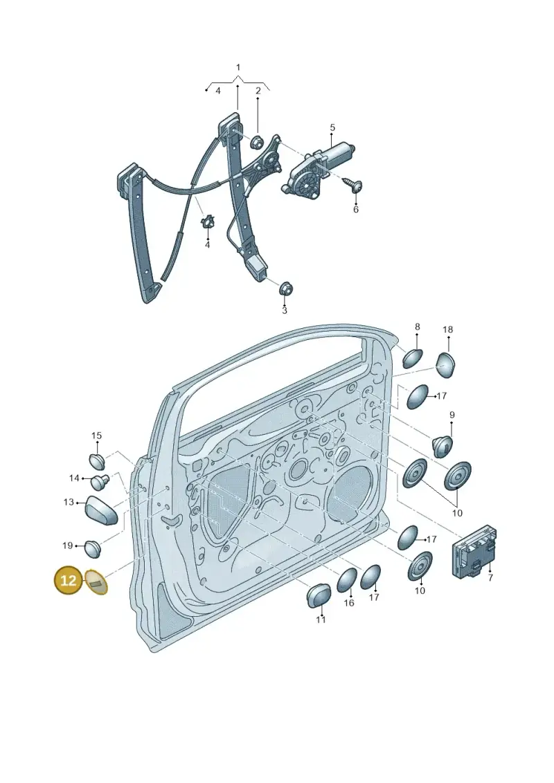8P0837111B — Audi RSQ3 Sportback (2019-2024) diagram 597837060, position 12
