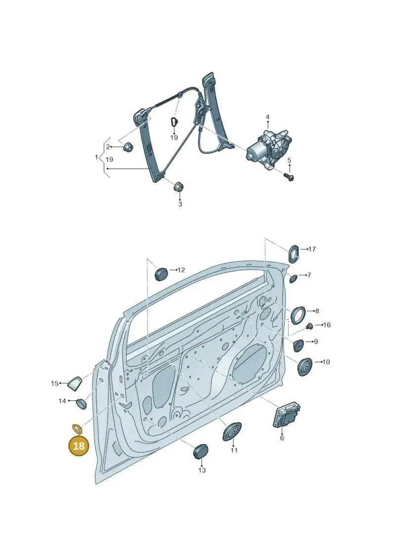 8P0837111B — Audi RS4 Avant (2017-) diagram 849837600, position 18