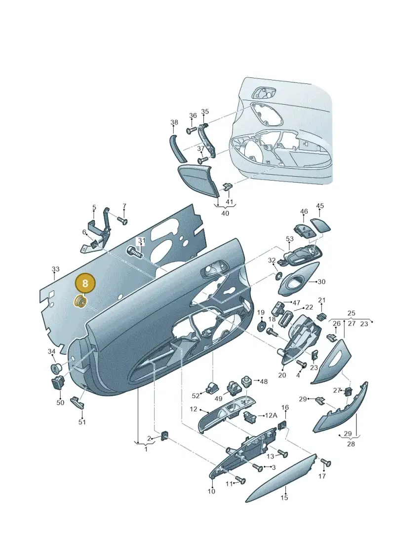 8P0868243 — Audi R8 qu. 5.2 (2012-2015) diagram 618867000, position 8