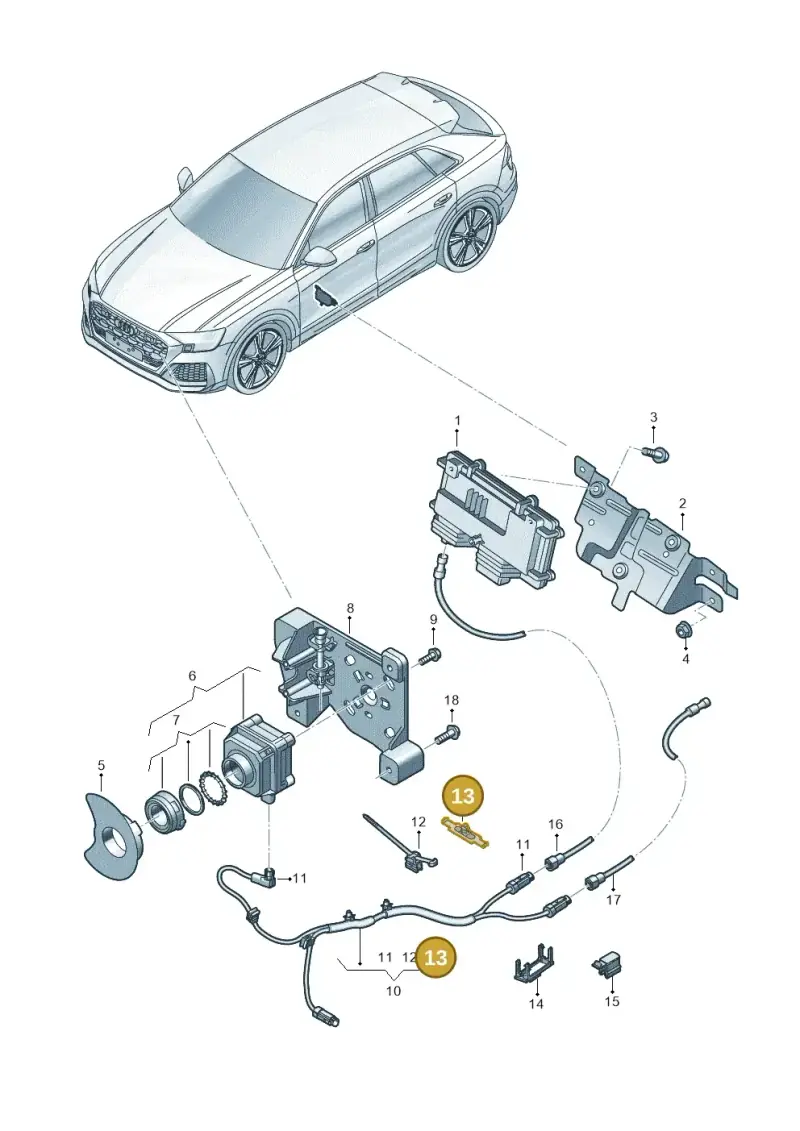 8P0971848C — Audi RS Q8 Quattro (2019-) diagram 595907240, position 13