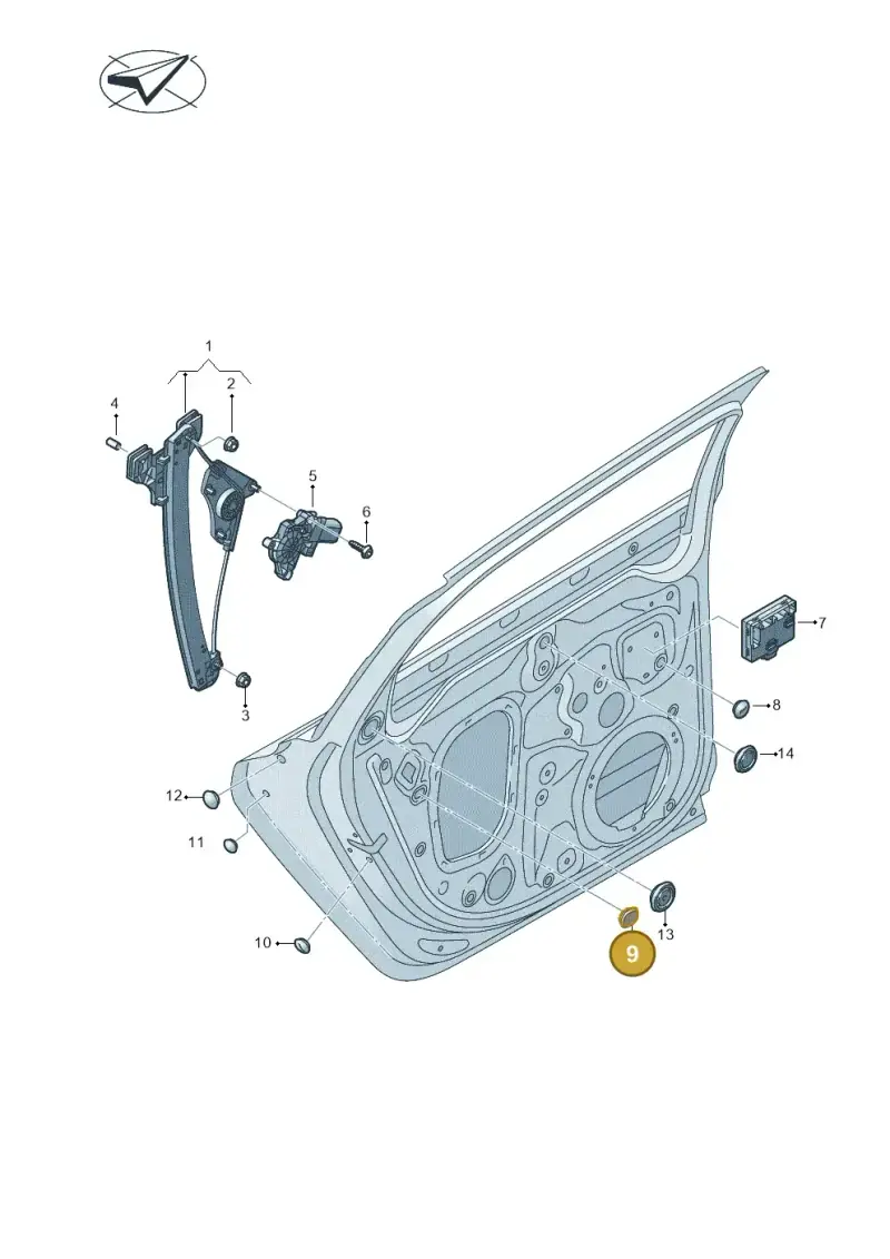8P4837798 — Audi RS6 Avant (2019-) diagram 430839060, position 9